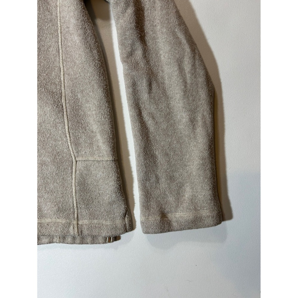 Woolrich Quarter Zip Pullover Mens Large Tan Excellent Fleece Lined Mock Neck - Picture 5 of 8